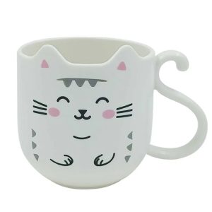 caneca gato branco